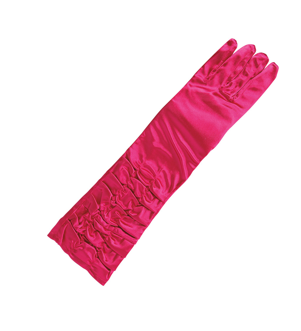 Fuchsie zmačkané rukavice
