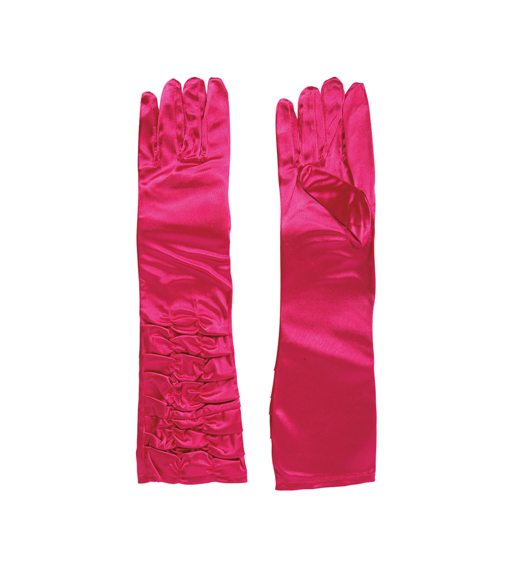 Fuchsie zmačkané rukavice