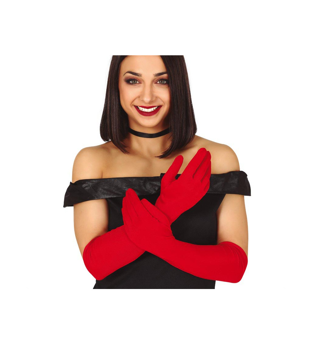 Pár červených rukavic