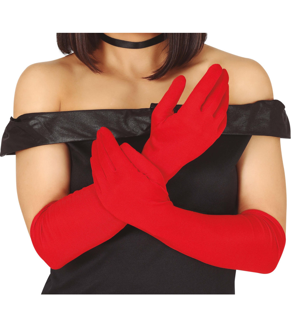 Pár červených rukavic