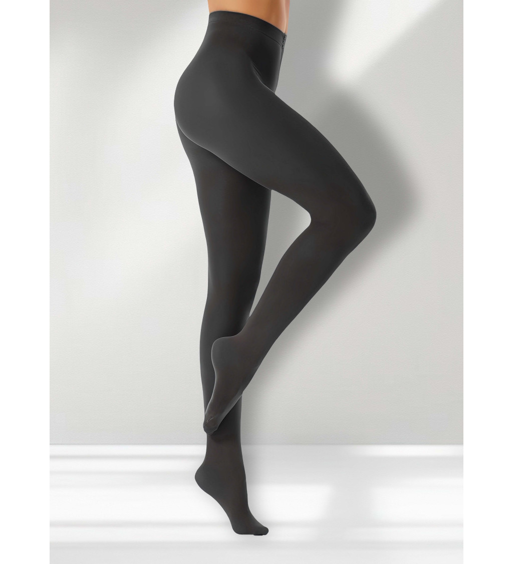 Neprůsvitné punčochové kalhoty černé