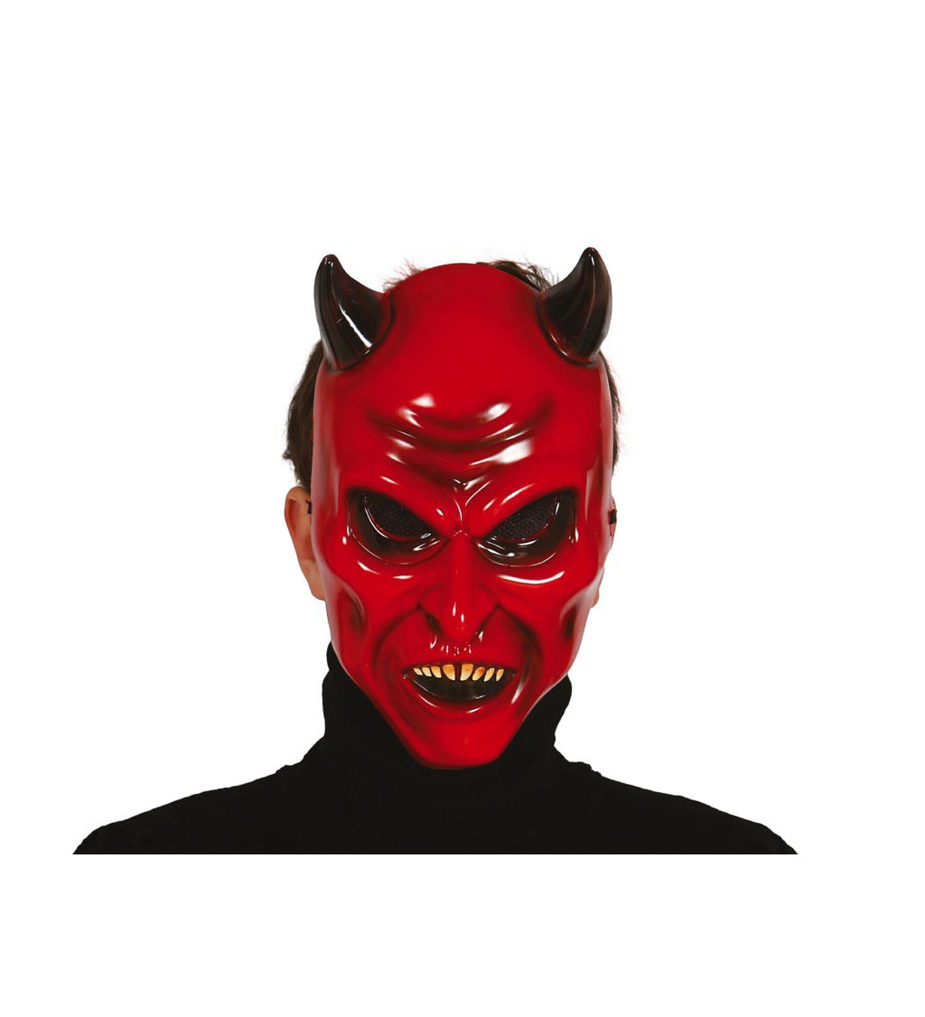 Ďábelská maska PVC