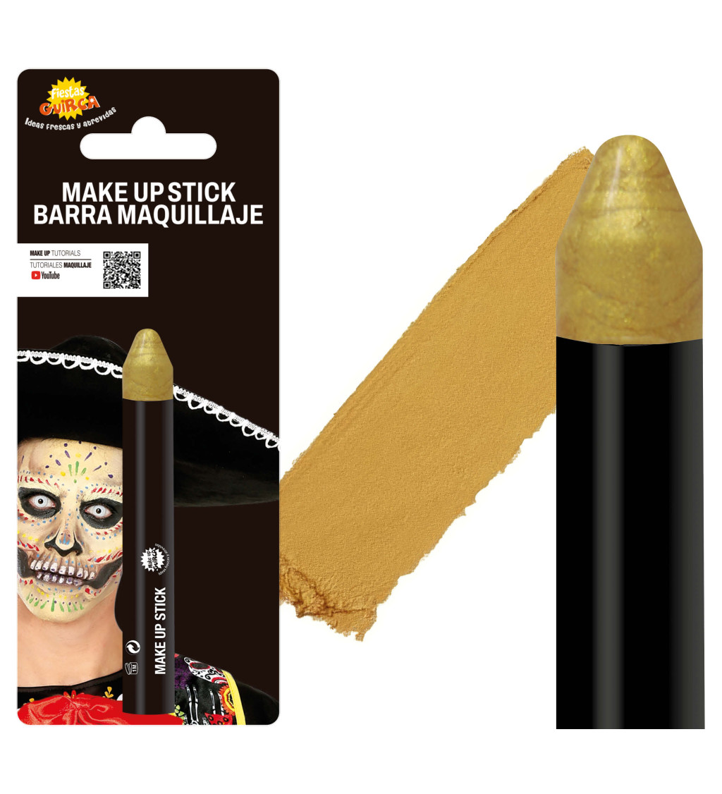 Tužka na obličej zlatá