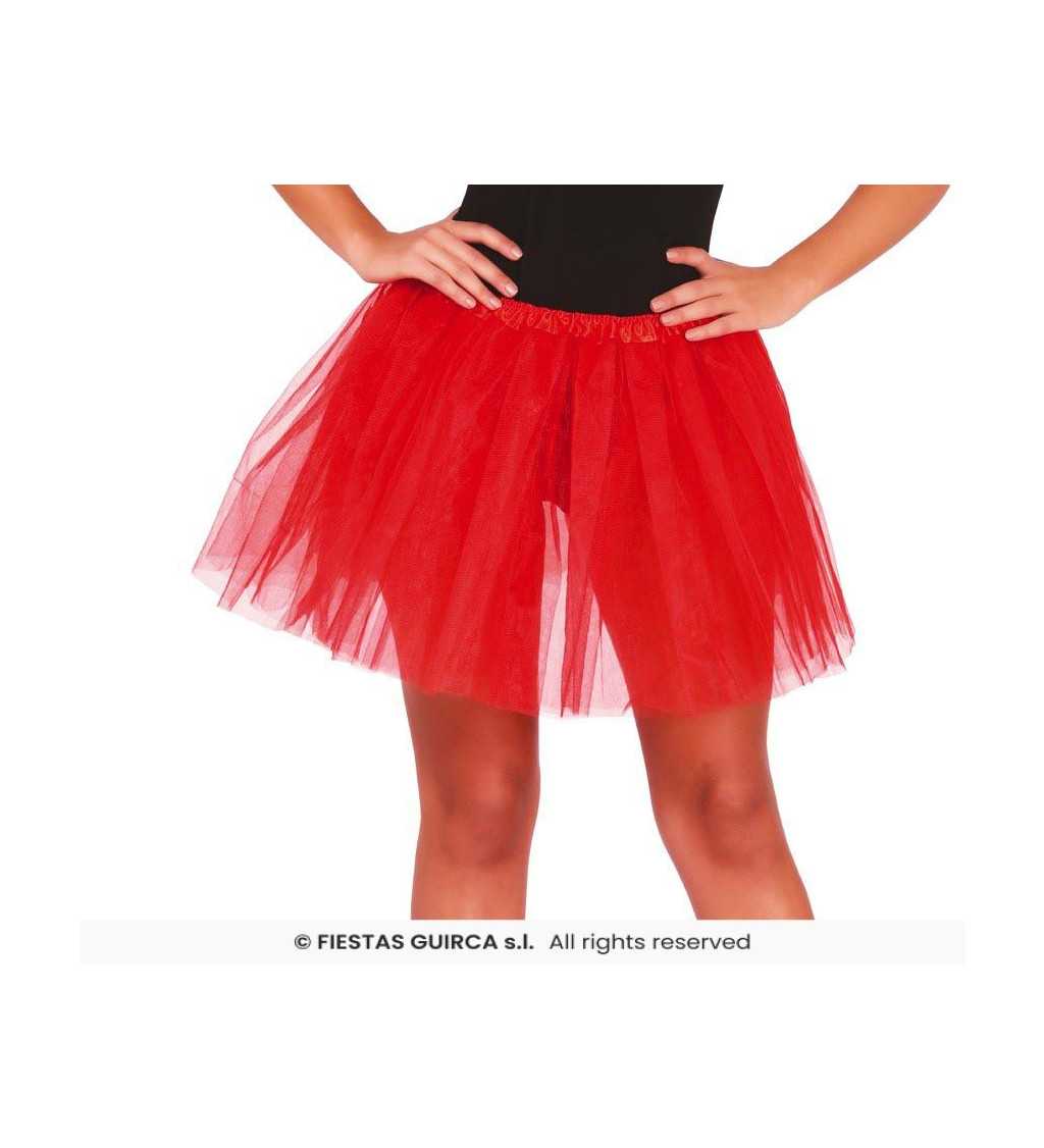Tutu sukně červená