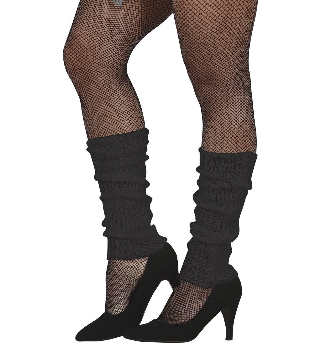 Černé návleky na nohy