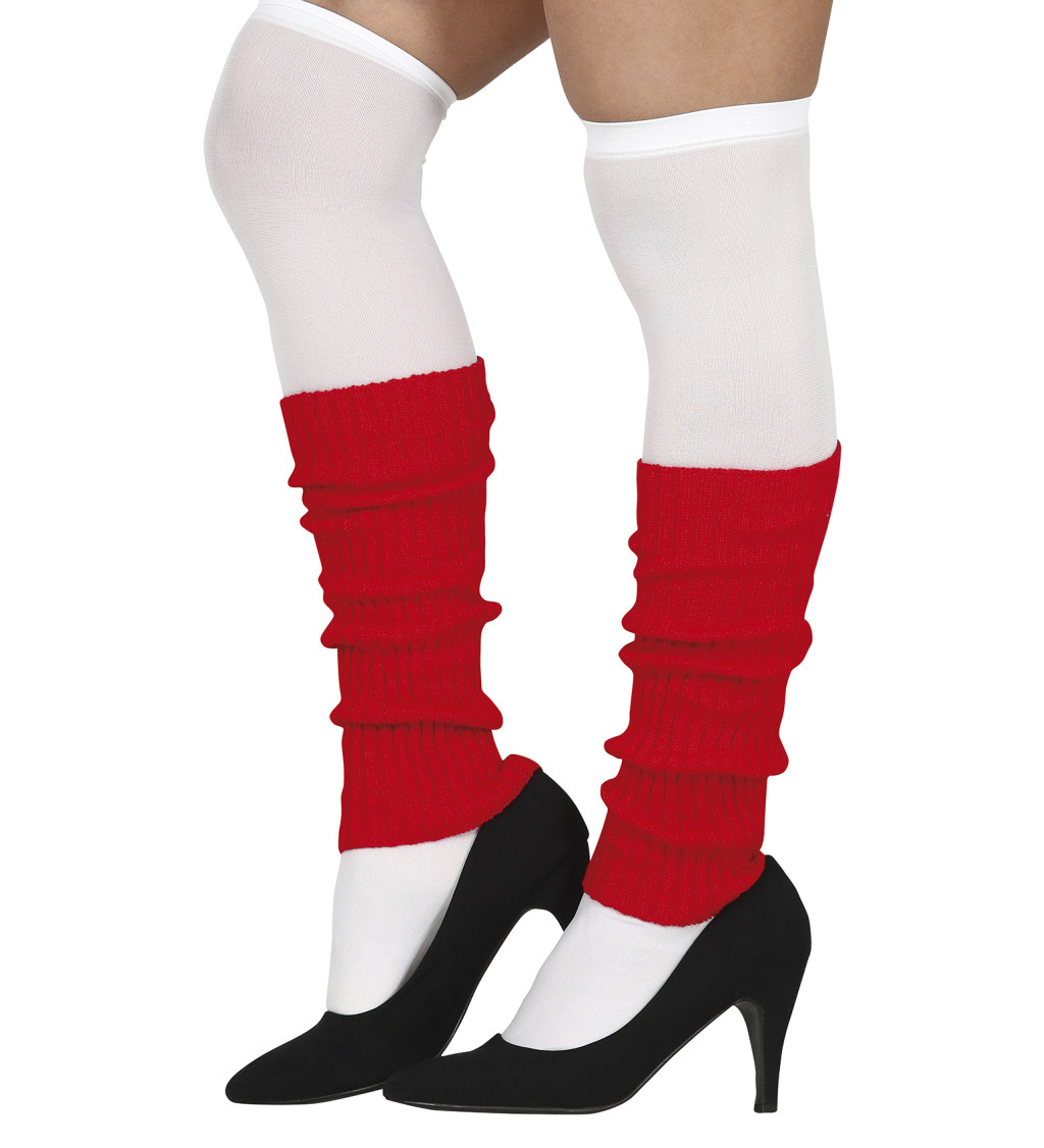 Červené návleky na nohy