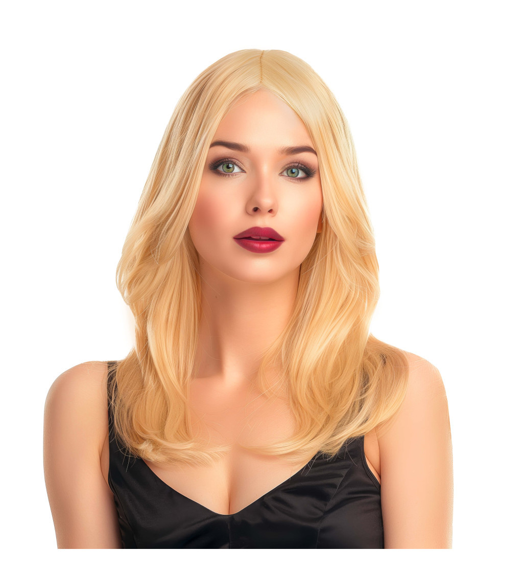 Dámská paruka vlnitá blond
