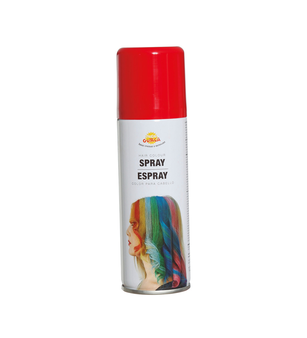 Sprej na vlasy červený