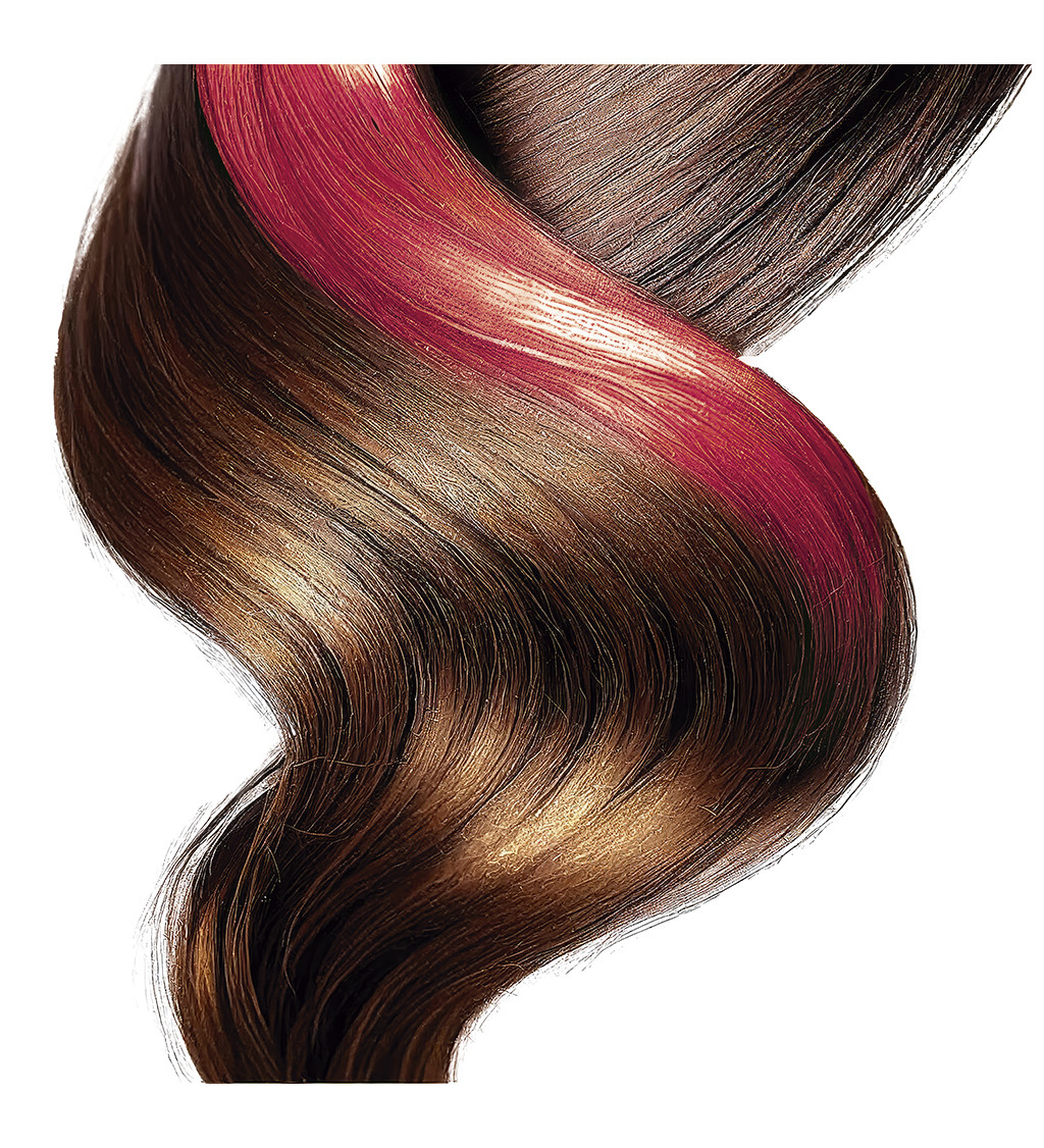 Sprej na vlasy červený