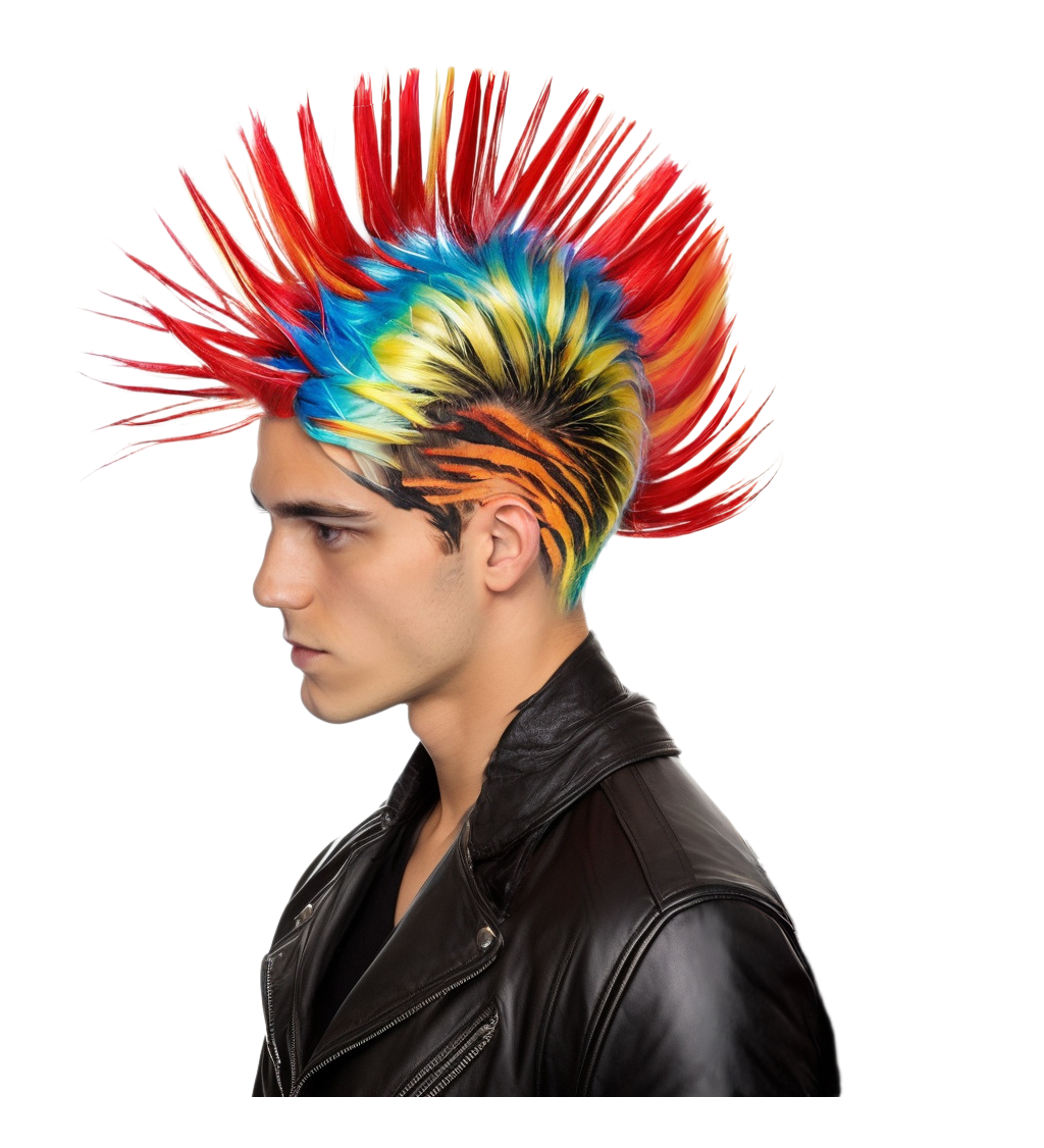 Paruka číro, barevná