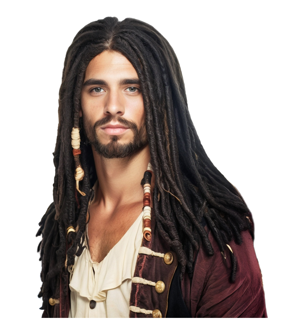 Paruka pirát s dredy