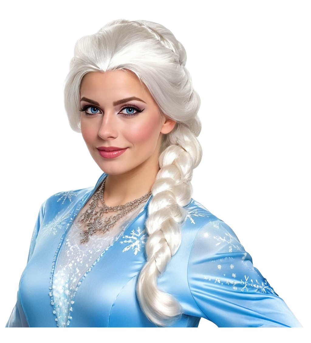 Dámská paruka sněhová princezna