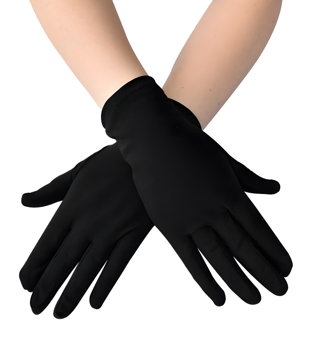 Krátké rukavice černé