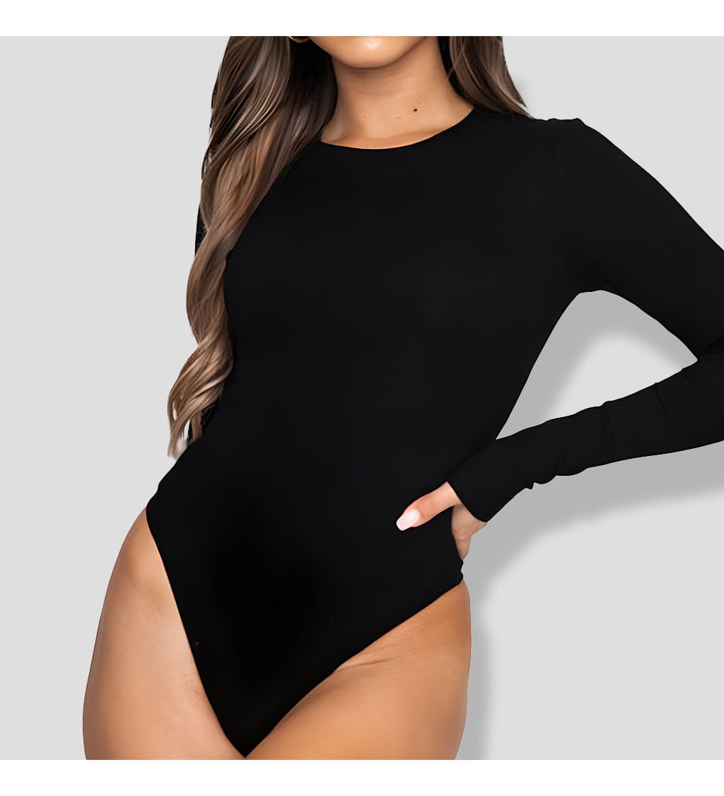 Body s dlouhým rukávem černé