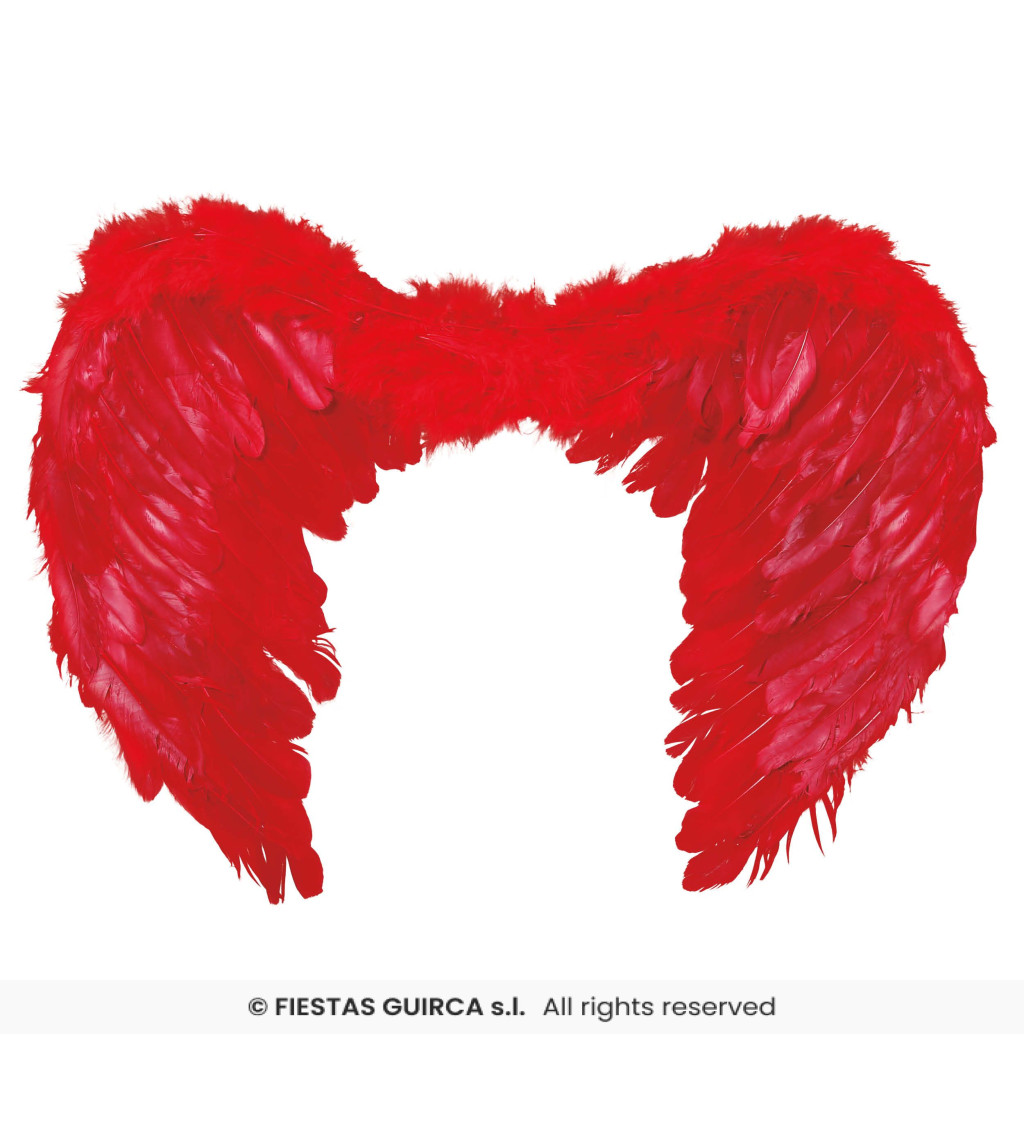 Červená peříčková křídla