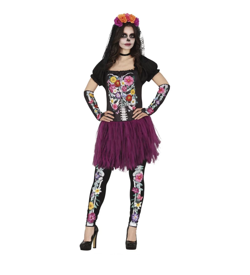 Dámský kostým Fiestas Catrina