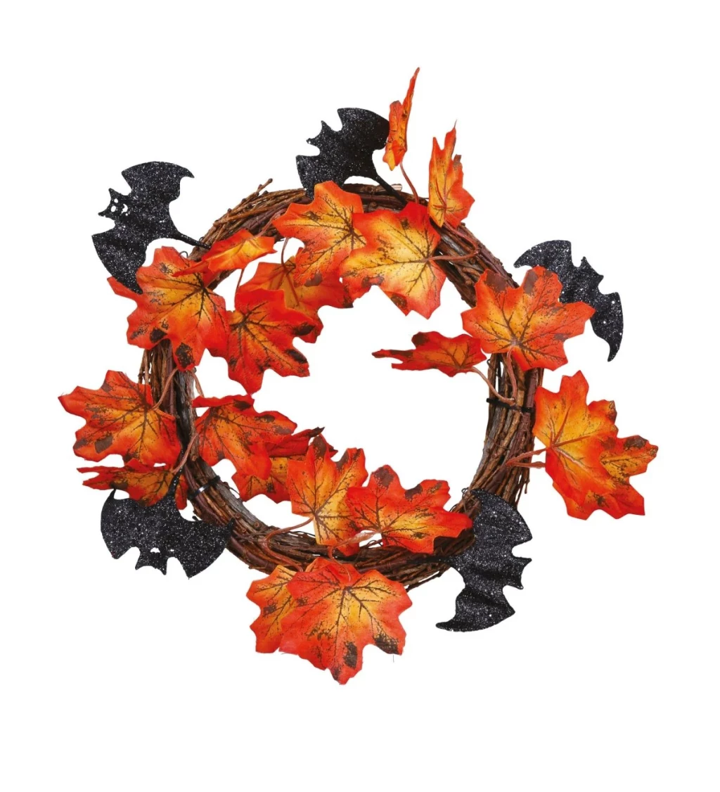 Halloweenské listové koruny