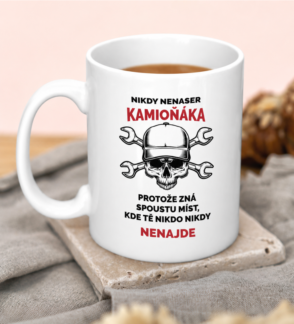 Hrnek Nikdy nenaser kamioňáka