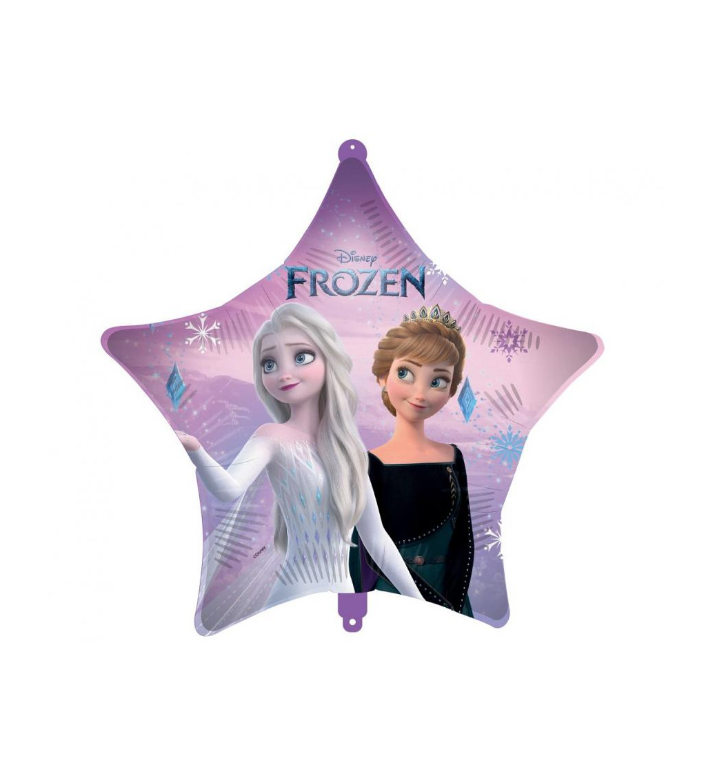Fóliový balónek hvězda - Frozen 2