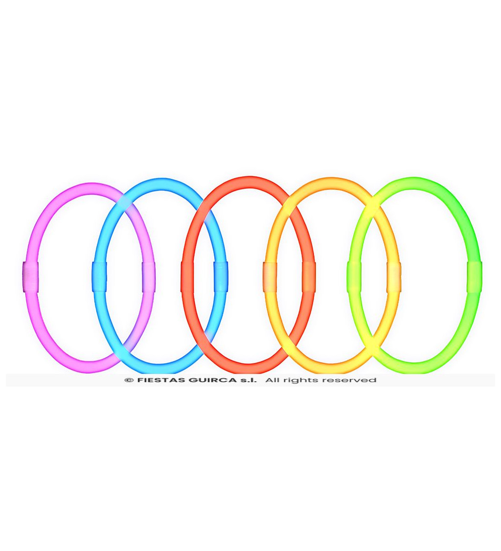 Lightstick náramky - 15 ks