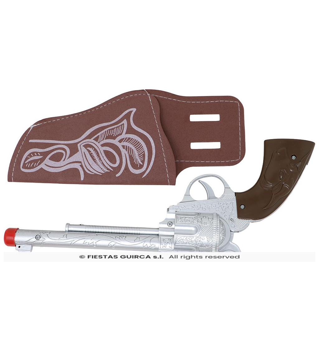 Kovbojská pistol s pouzdrem