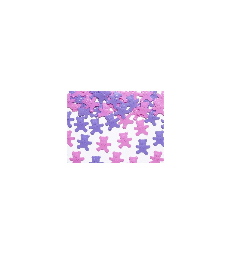 Konfety medvídci - růžovo-fialové