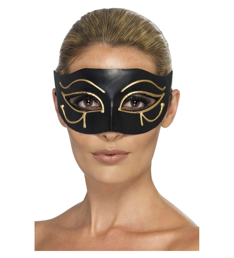 Benátská černá maska Horovo oko