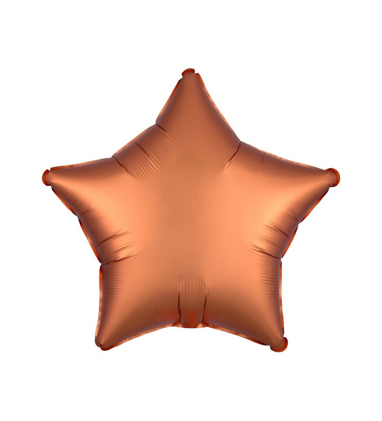 Fóliový balónek "Satin Luxe Amber" - hvězda