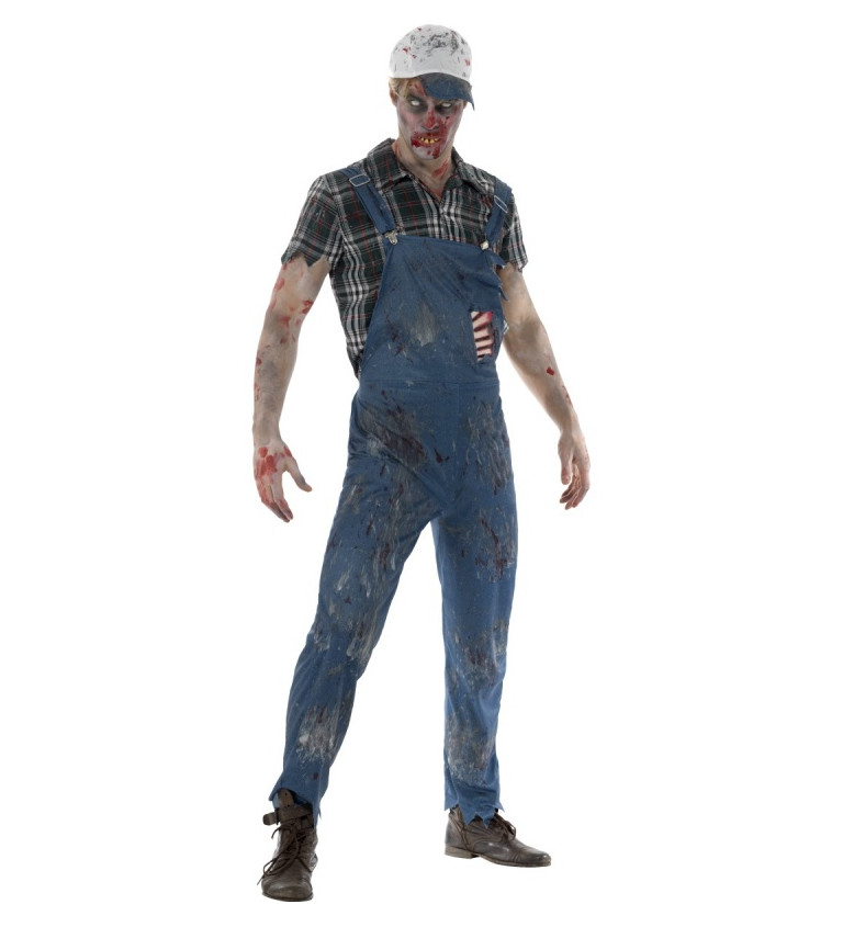Pánský kostým Opravář - zombie