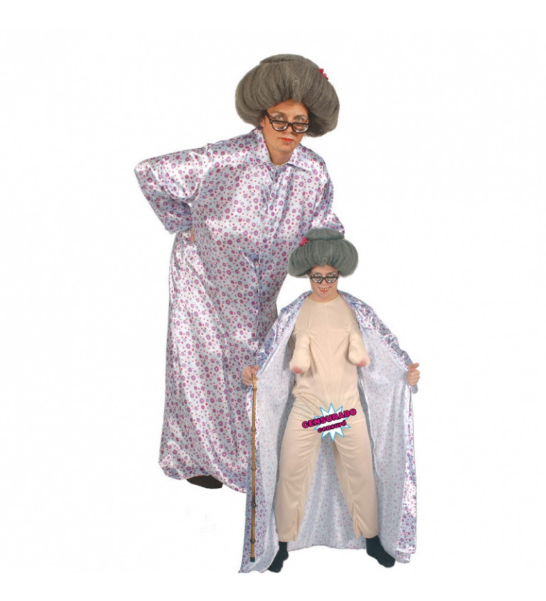 Dámský kostým - Sexy babka v županu