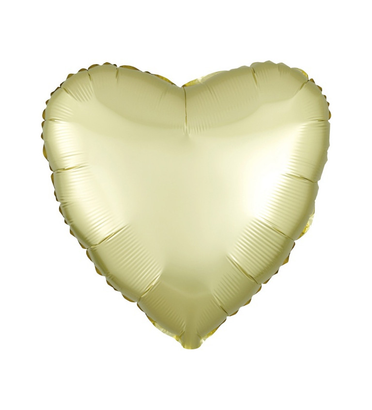 Fóliový balónek - žluté srdce