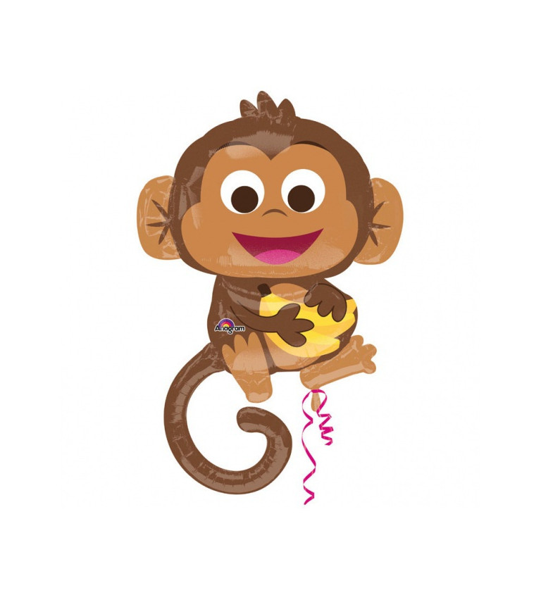 Fóliový balónek Šťastná opice