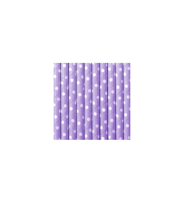 Papírová brčka fialová