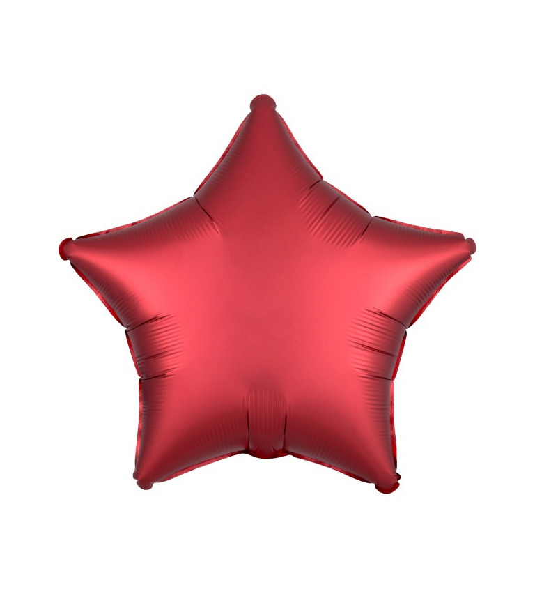Fóliový balónek - červená hvězda