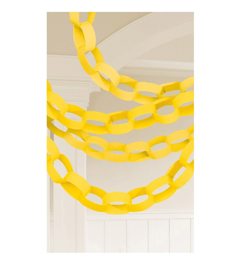 Girlanda - žlutý řetěz