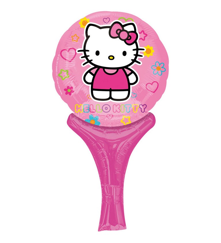 Fóliový balónek lízátko Hello Kitty
