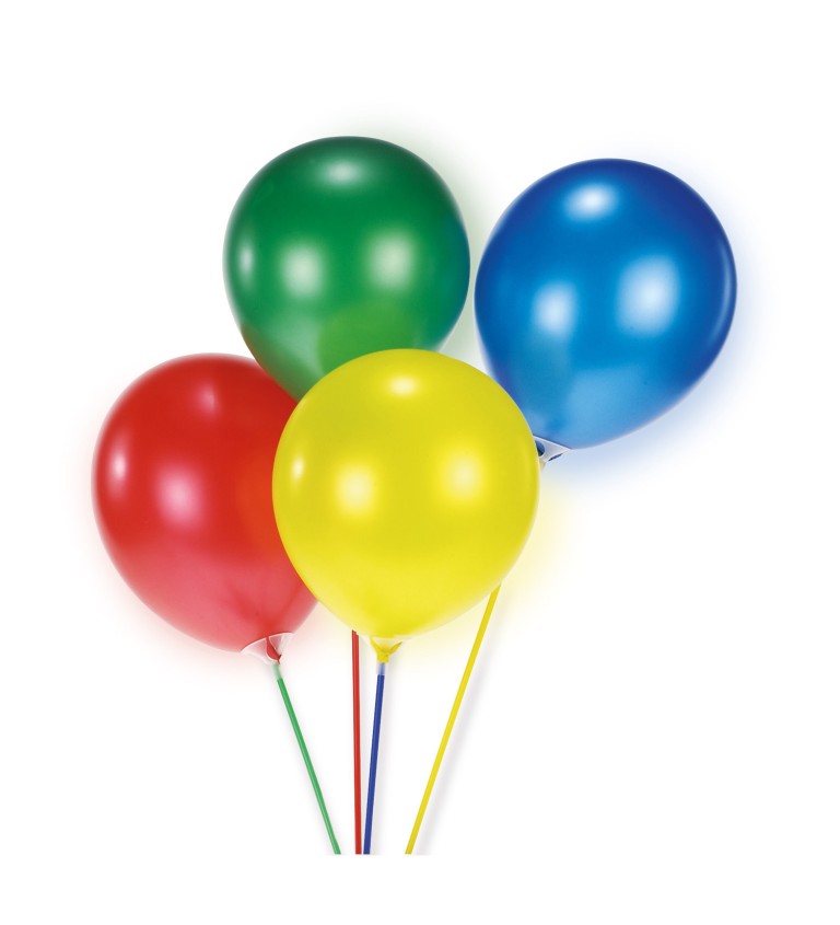 Barevné tyčky na balónky