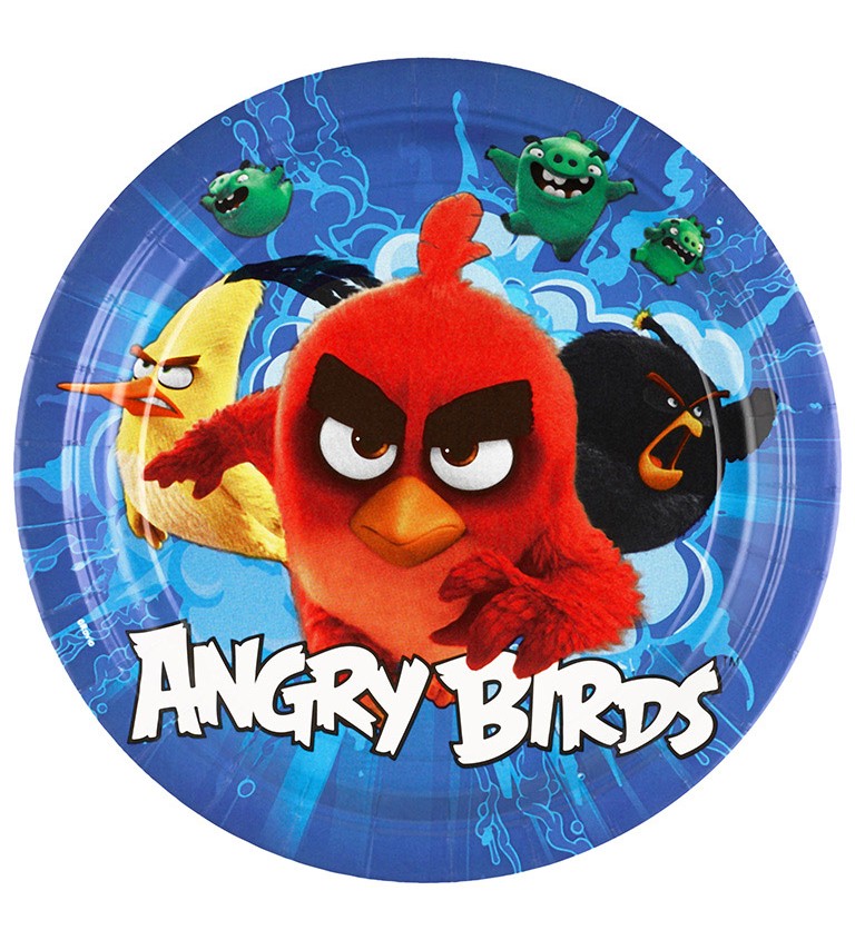 Sada papírových talířků Angry Birds