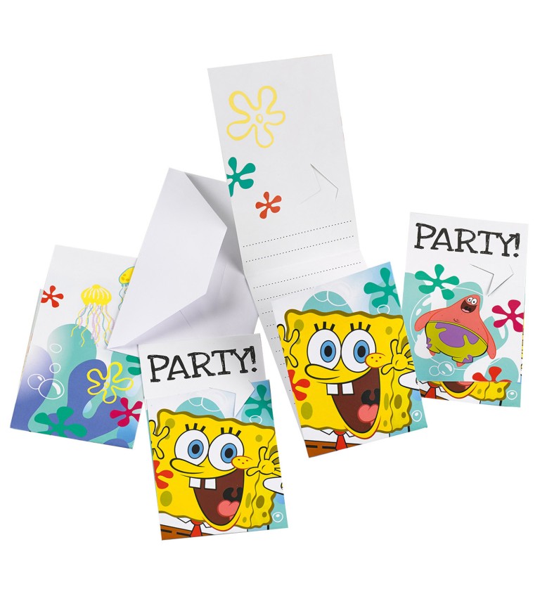 Sponge Bob párty pozvánka