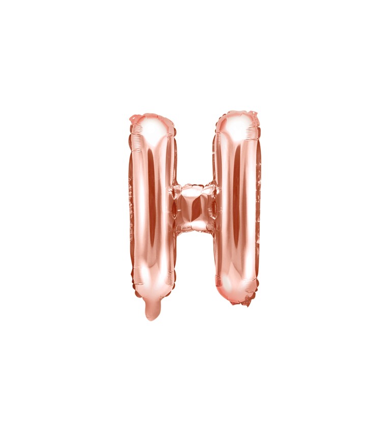 Fóliový balónek H - rose gold