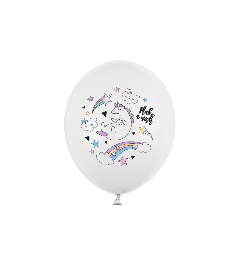 Balonek s obrázkem Unicorn 6ks