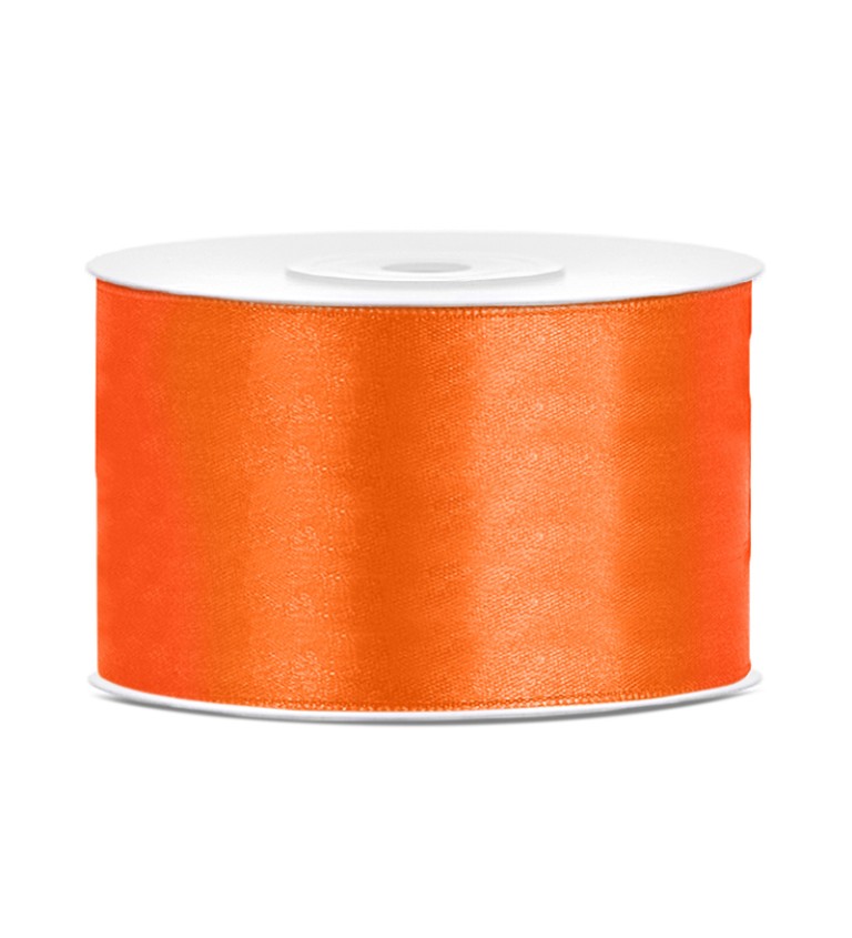 Oranžová stuha satén 38 mm