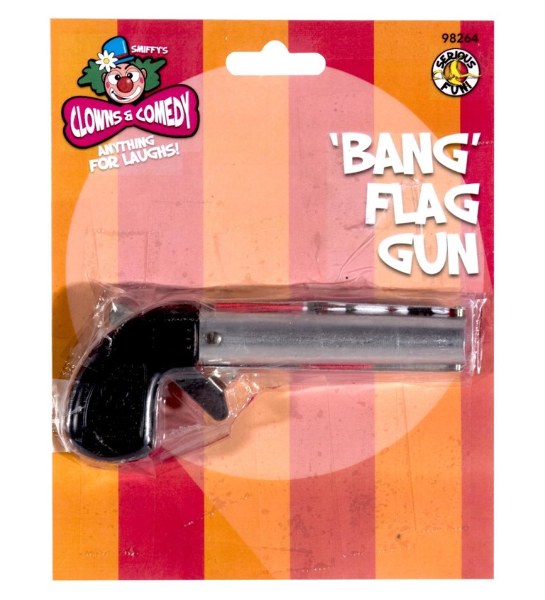 Pistolka s vlaječkou "BANG"