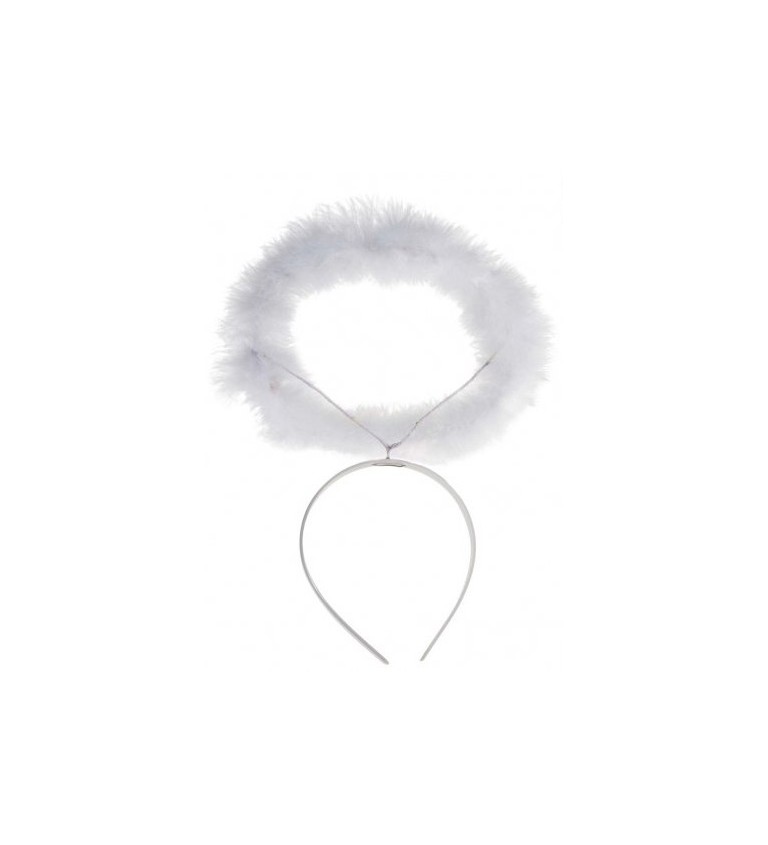 Andělská svatozář v bílé barvě