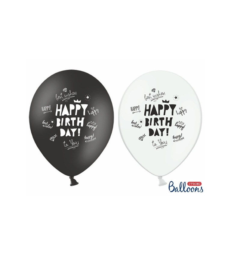 Happy Birthday balónek 6ks