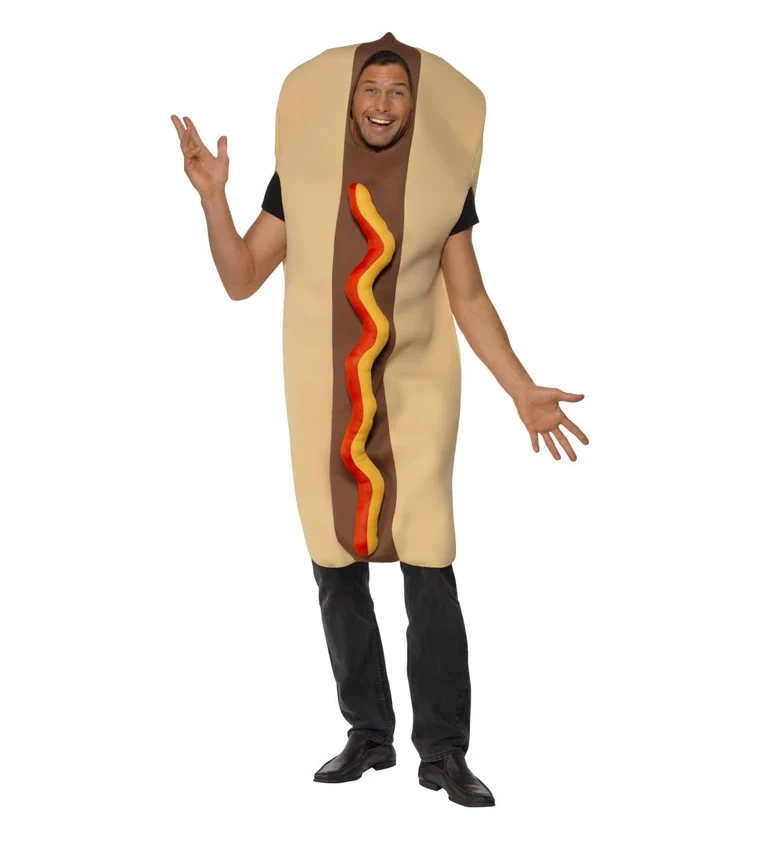 Kostým Unisex - Hot dog - párek v rohlíku