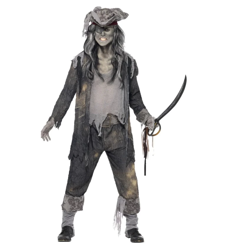 Pánský kostým - Zombie pirát - Ghoul
