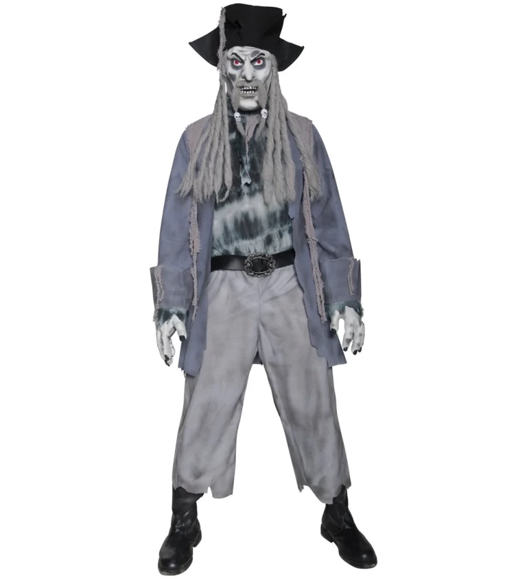 Pánský kostým - Zombie pirát dredy
