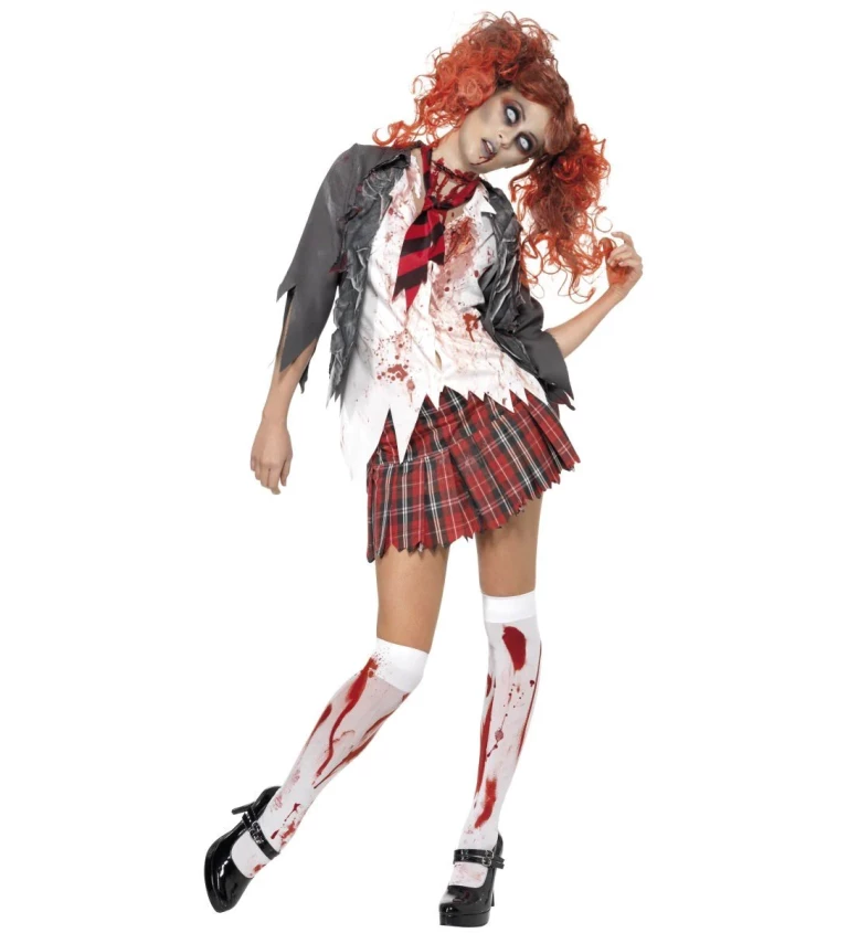 Dámský kostým - Zombie školačka