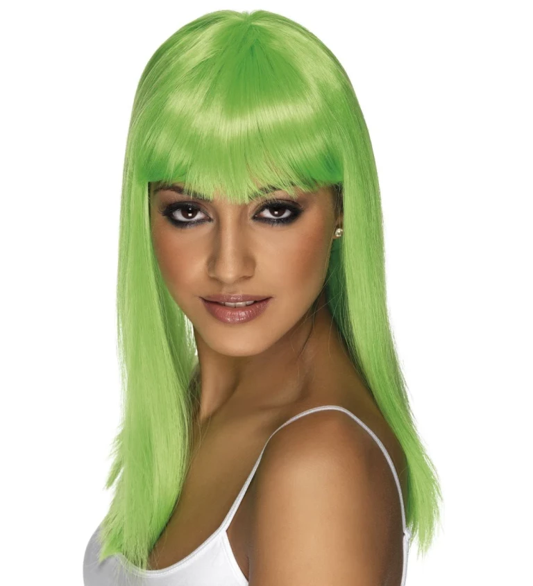 Paruka Glamourama - zelené provedení